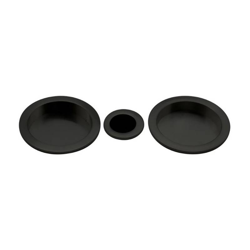 BLACK ROUND SLIDING DOOR HANDLE