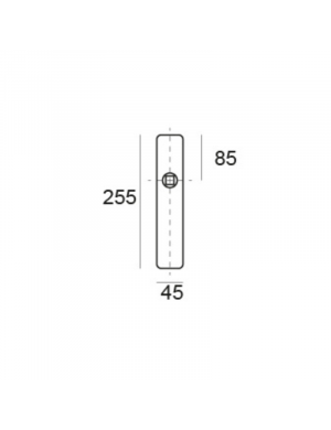 JANDEL MANIVELA CON PLACA EQ796 PULIDO SATINADO