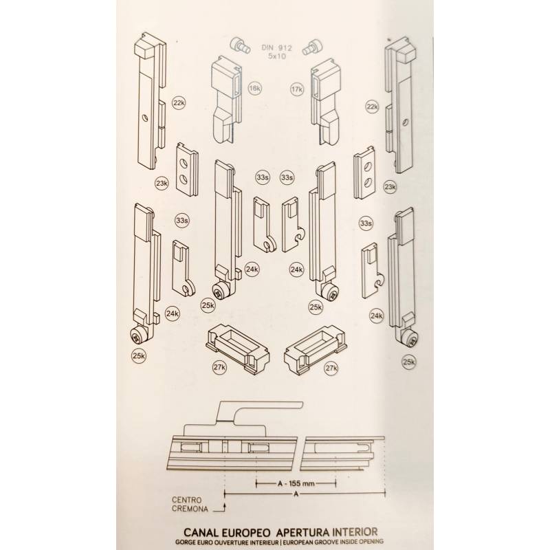 KIT IRIS 203, 2 FOLLAS, REGULABLE, 20MM