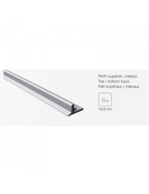 ALUMINIUM PROFILE, COLOUR SILVER (ANODISED) 3 M