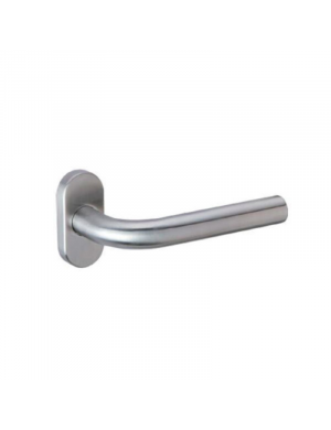 STAINLESS STEEL OVAL PLATE MVL-1 TUBULAR DOOR HANDLE