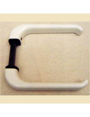 WHITE BALCONY DOOR HANDLE