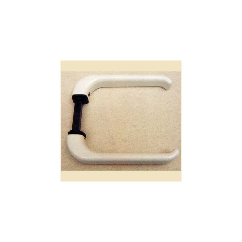 WHITE BALCONY DOOR HANDLE