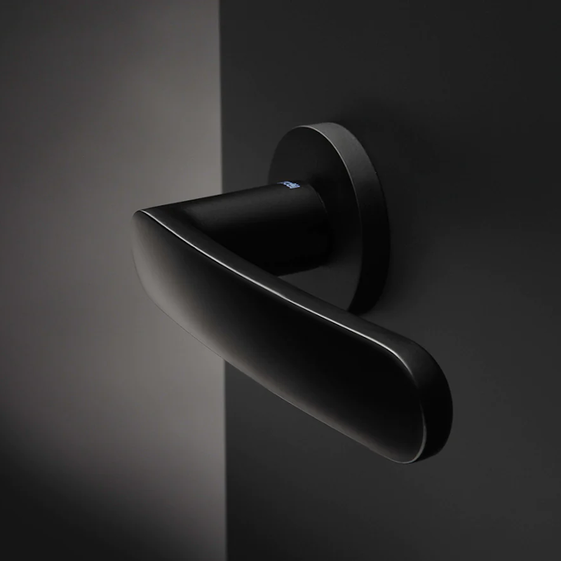 copy of GROËL ROUND PLATE DOOR HANDLE TENDENZA GRAPHITE