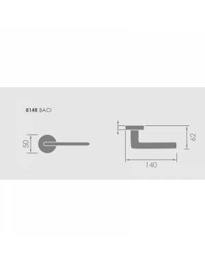 GROËL ROUND PLATE DOOR HANDLE BACI MEASURE