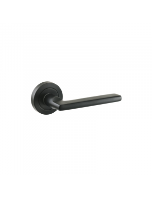 JANDEL BLACK ROUND PLAQUE DOORHANDLE