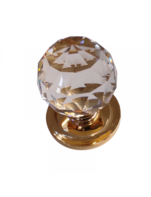 VIHER 85 GLASS FACETED DOOR KNOB