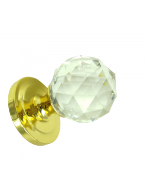 VIHER 85 GLASS FACETED DOOR KNOB