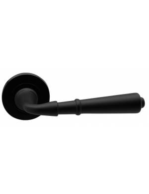 JANDEL ROUND PLATE DOOR HANDLE AIR 1059 BLACK