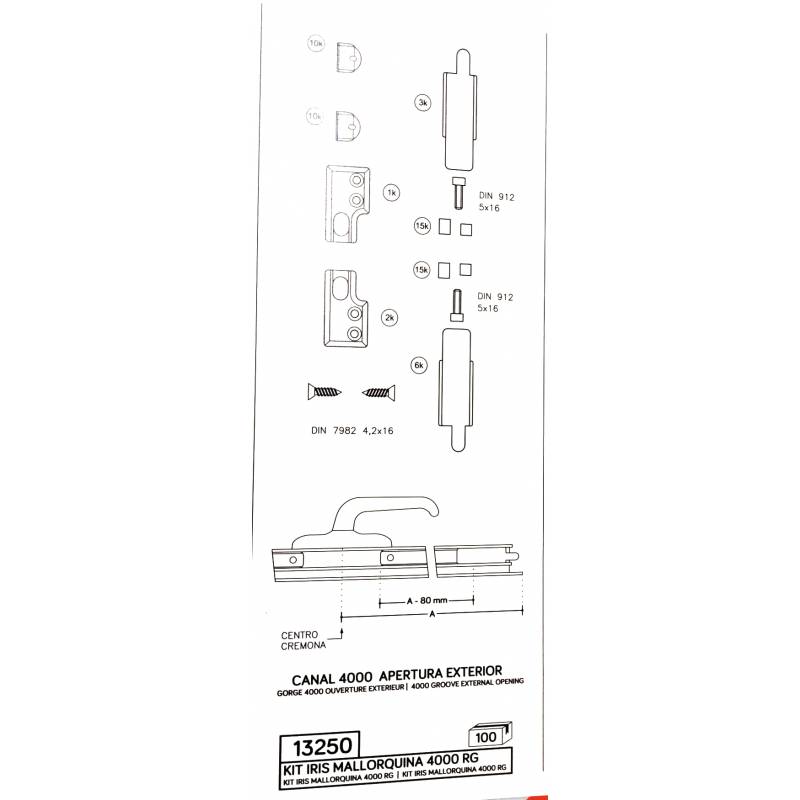 KIT IRIS MALLORQUINA 4000