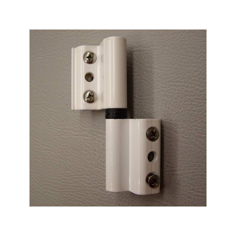 L WHITE 203 (EUROPEAN CHANNEL) ADJUSTABLE HINGE