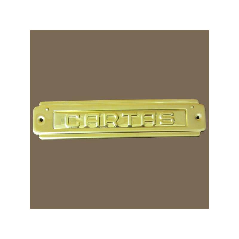 ABIFER BRASS R-74 LETTER PLATE