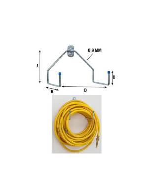 PROFESIONAL GANCHO DOBLE PAREDE "L" 4070 20 CM