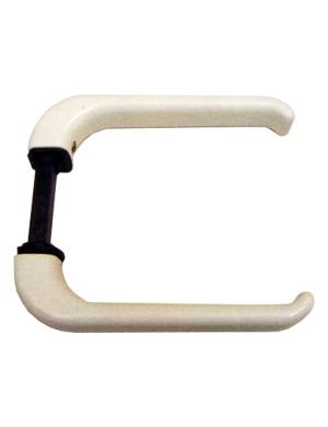 WHITE BALCONY DOOR HANDLE