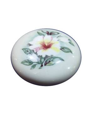 VERGES 9771 831 BRONZE AND IVORY PORCELAIN KNOB