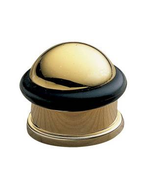 AMIG 200-30 GOLDEN DOORSTOP, BLACK RUBBER