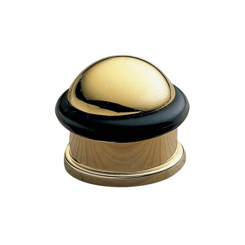 AMIG 200-30 GOLDEN DOORSTOP, BLACK RUBBER