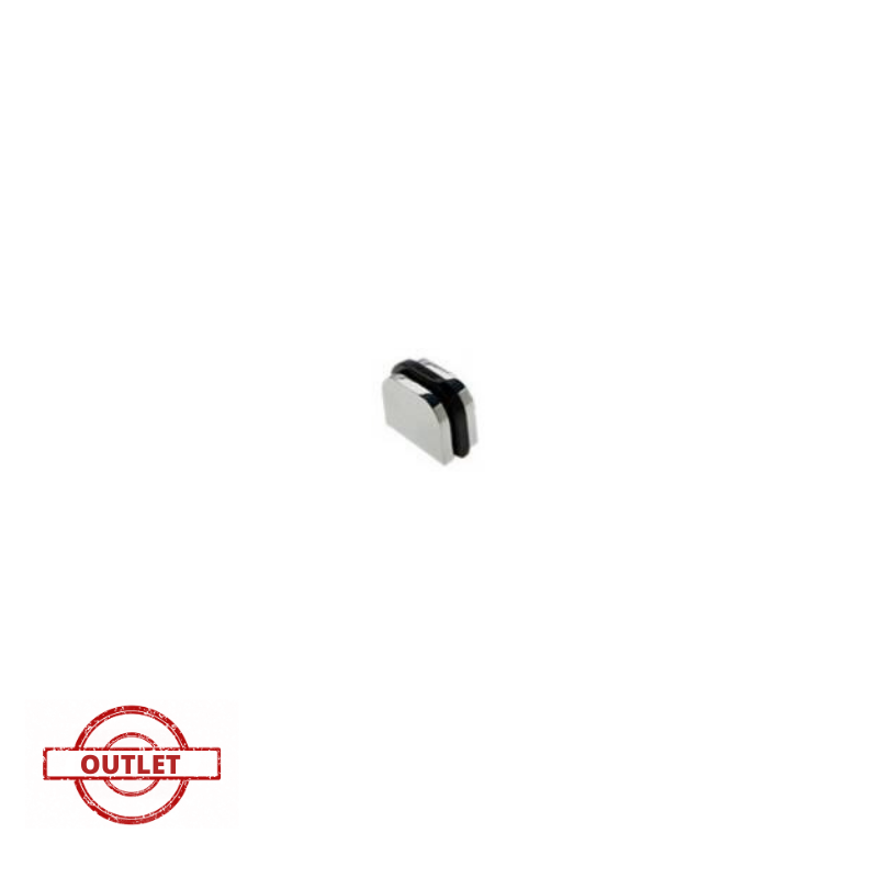 NESU BLACK METHACRYLATE AND POLISHED CHROME DECO KNOB 28 MM